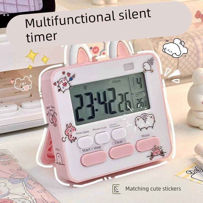 做题计时器学生写字读书定时器迷你桌面闹钟厨房倒计时提醒器可爱