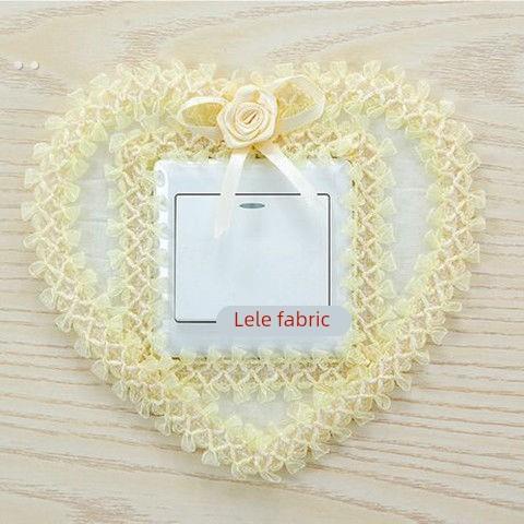 开关保护套开关贴布艺墙贴客厅欧式灯插座装饰套创意贴纸现代简约