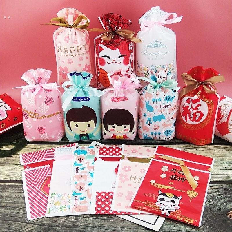 幼儿园生日礼袋儿童生日伴手礼袋装零食的小袋子派对礼品袋束口袋