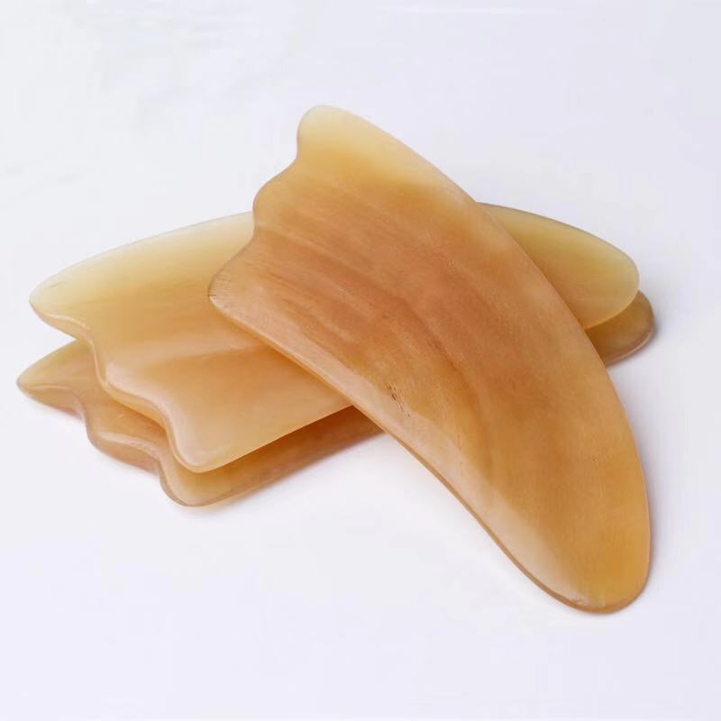 刮痧板天然牛角双开全身通用经络脸部眼部拔筋棒面部美容部