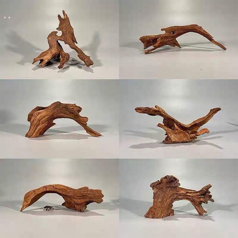 爬宠攀爬木鬃狮蜥晒台捷角守宫蛇躲避饲养箱造景天然枯木树枝沉木