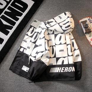 男童春装外套春秋款2025新款夹克中大儿童春季男孩加绒开春冲锋衣