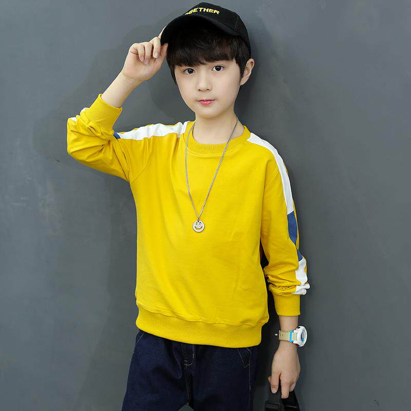男童纯棉长袖t恤中大童春秋体恤打底衫儿童秋装卫衣男童休闲上衣