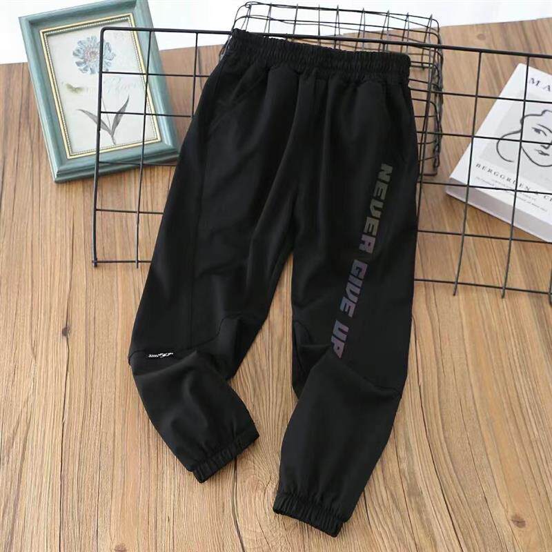 男童冰丝速干裤儿童防蚊裤弹力中大童裤子长裤夏季薄款早秋运动裤