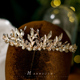 新娘结婚头饰金色皇冠造型发饰头箍复古写真拍照婚纱礼服手工饰品