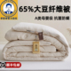 A类母婴级李官奇65%大豆纤维被子棉麻冬被加厚保暖春秋被芯空调被
