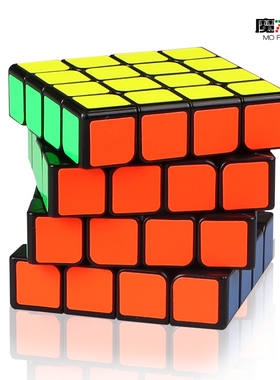 奇艺魔方格无缺磁力四阶魔方顺滑稳定mini磁力无缺M比赛竞速玩具
