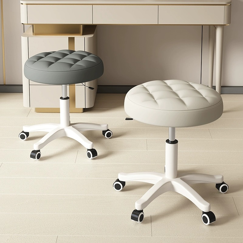 美容凳子滑轮美容院专用升降美发理发店师傅凳大工凳美甲师旋转椅