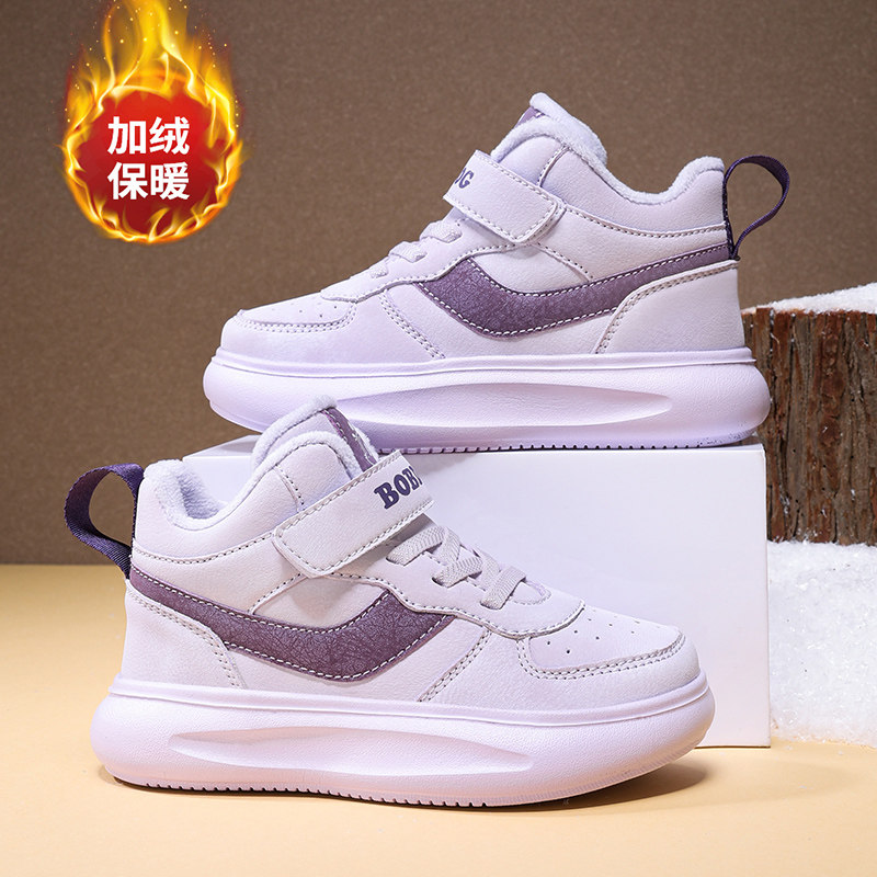 巴布豆儿童冬季加绒保暖二棉鞋