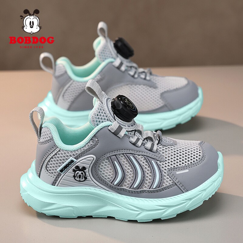 巴布豆童鞋儿童跑步鞋夏季2026新款单网透气小男孩防臭男童运动鞋