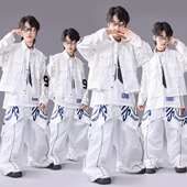 男童架子鼓演出服嘻哈风潮牌套装 街舞儿童潮服hiphop童装 少儿服装