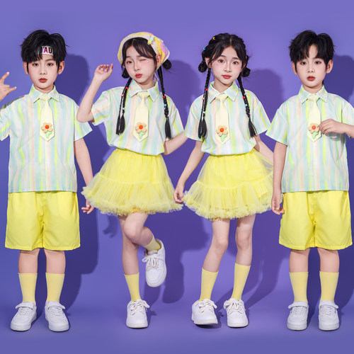 六一儿童演出服合唱幼儿园舞蹈毕业服装少儿啦啦队表演小学生朗诵