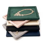 新款 首饰展示托盘手表手镯收纳盒戒指项链文玩看货盘陈列饰品直播