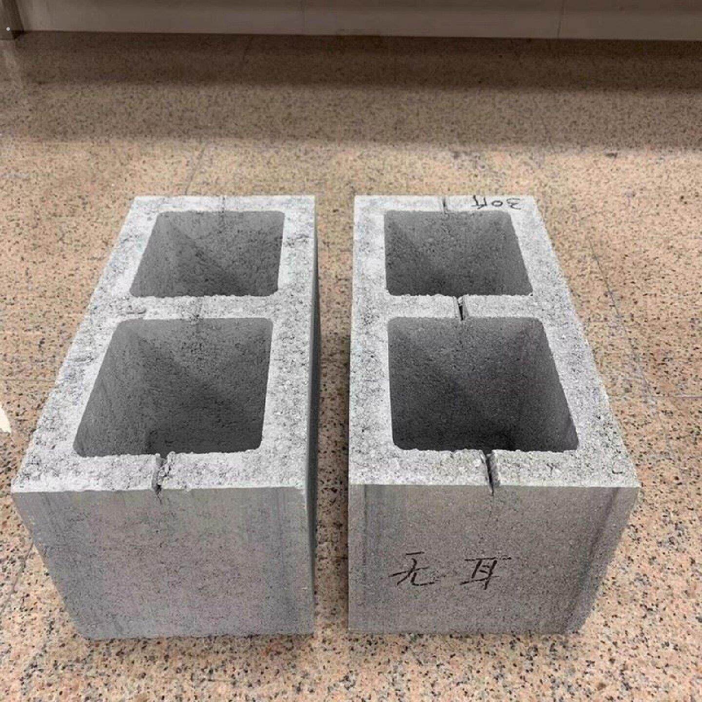 双孔两孔水泥空心砖网红粗糙砖头艺术造型砖微水泥砖露营空心砖块