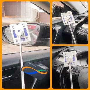 拍咭八达通神器不锈钢停车刷卡夹拍卡伸棒棍小区车库打嘀卡杆