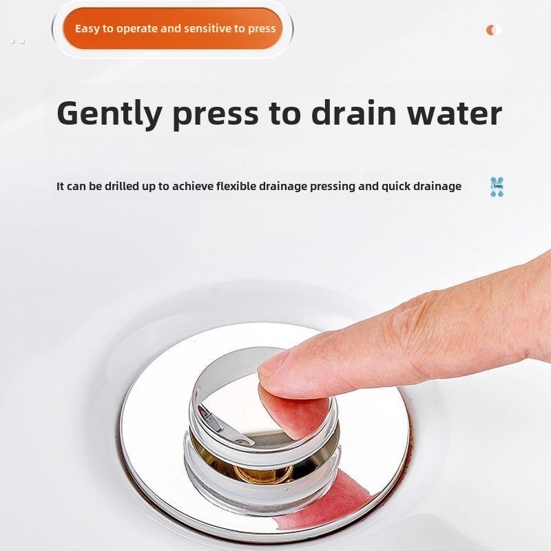 推式面盆脸盆漏塞防臭塞排水附件过滤器弹出式芯密封面盆水池