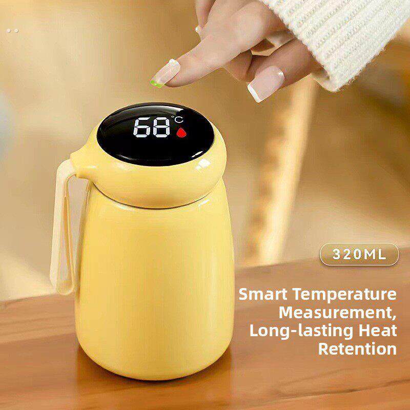 智能保温杯男款女生高颜值可爱水杯小巧迷你便携学生儿童呆萌杯子