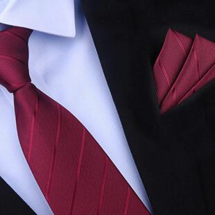 酒红结婚领带男拉链式新郎婚礼领结手打正装西装商务男士免打懒人
