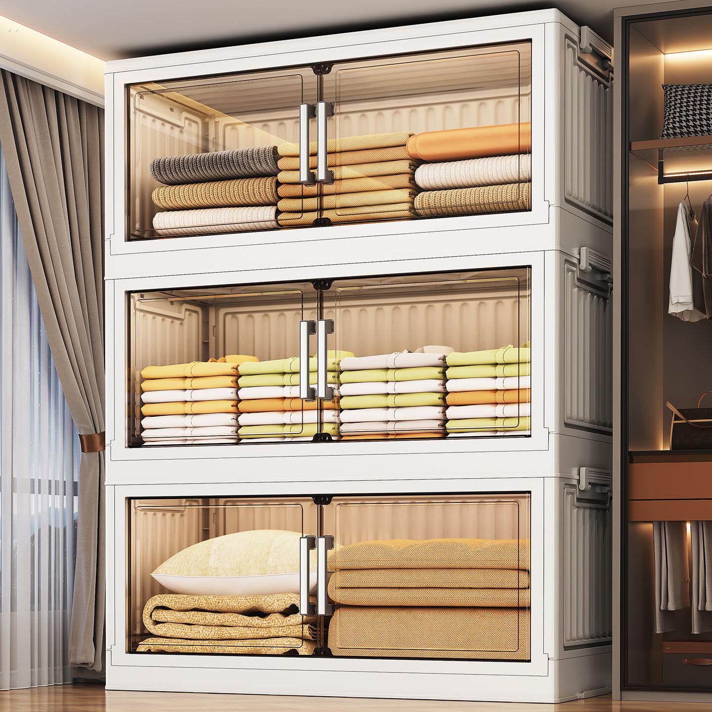 免安装收纳柜子多层储物柜家用卧室衣服被子整理箱可折叠宝宝衣柜