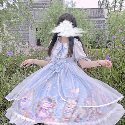 taobao agent Genuine design children's doll, summer dress, Lolita style, with short sleeve, plus size