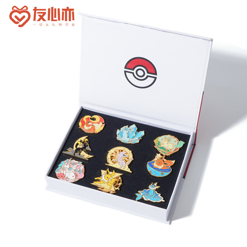 海洛迪动漫合金徽章伊布Q版