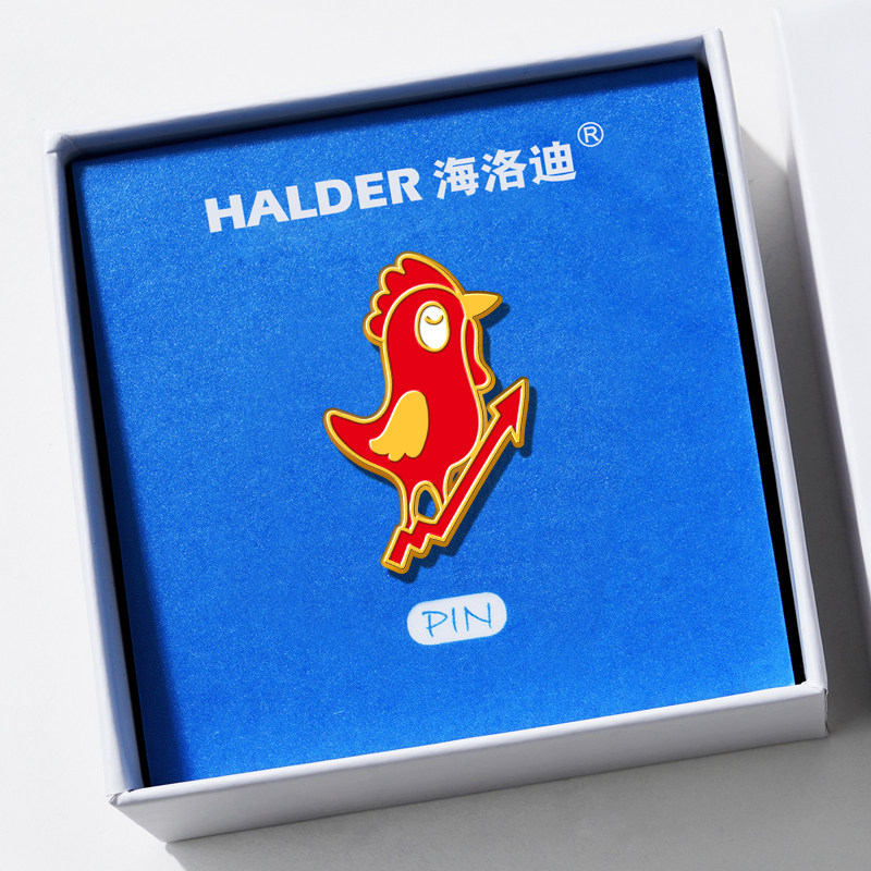 胸针男朋友随手送客户金属基金