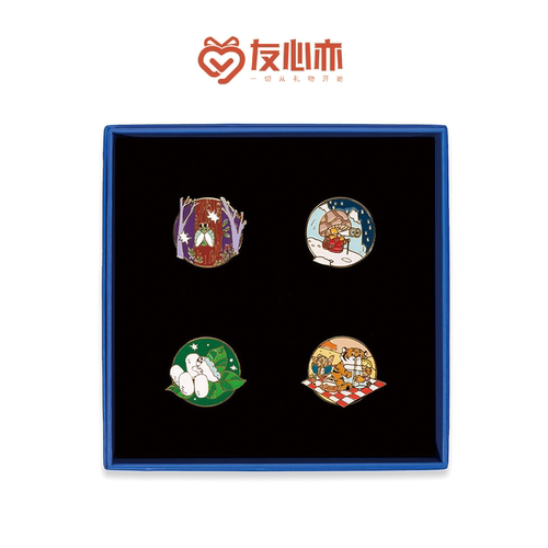 海洛迪卡通金属通用四季胸针徽章