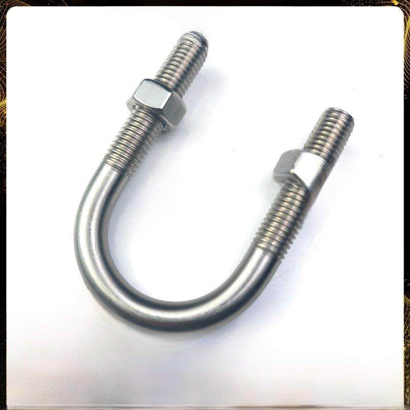 304不锈钢u型夹u型螺栓螺钉卡扣u型管夹u型固定件M6M8M10M12M16Mm