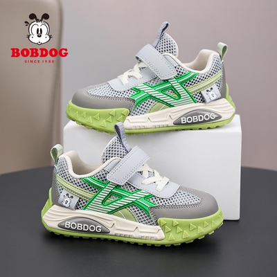 巴布豆男童鞋子运动鞋2026夏季新款网面透气小学生男孩儿童休闲鞋