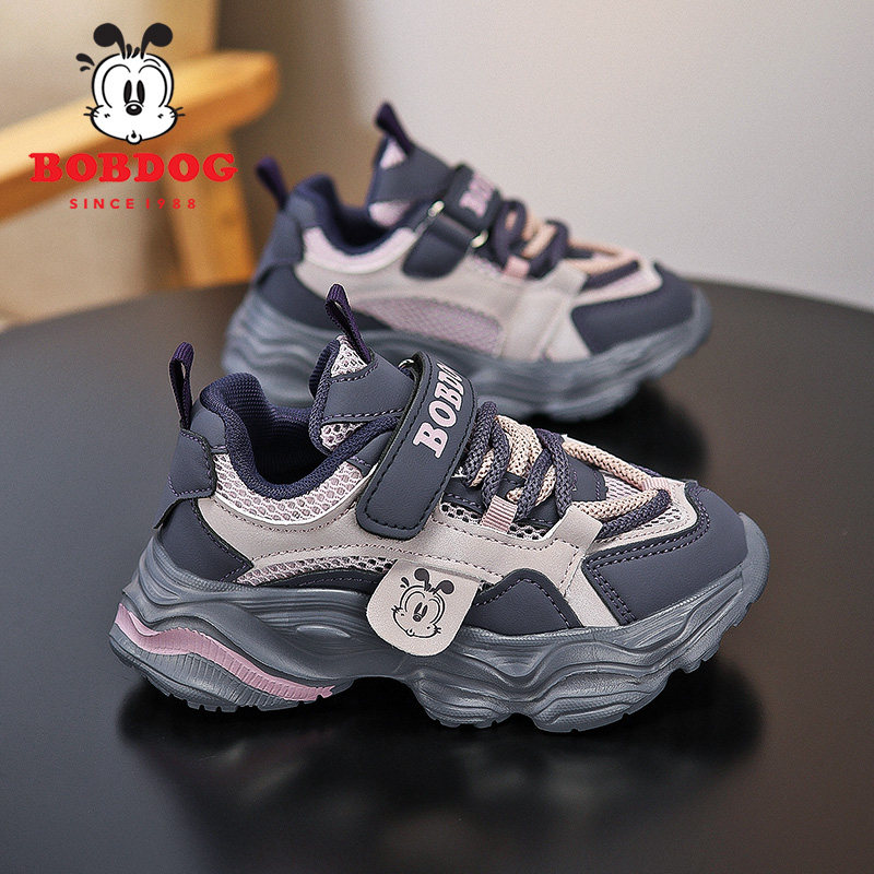 巴布豆童鞋女童运动鞋2025夏季新款单网面透气女孩儿童休闲跑步鞋