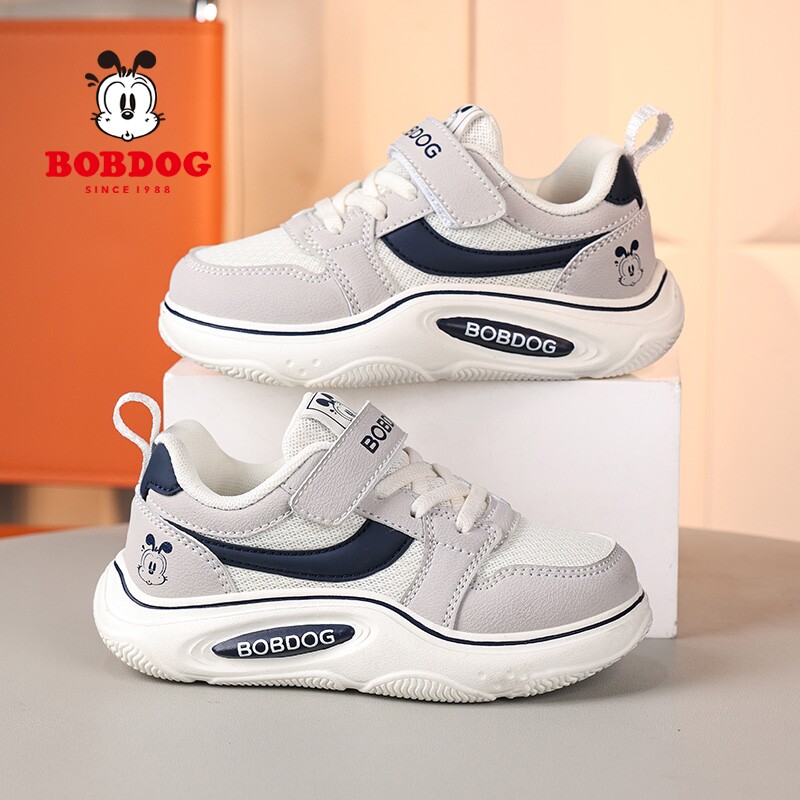 巴布豆男童板鞋2026春秋季新款透气网鞋小学生男孩儿童户外运动鞋