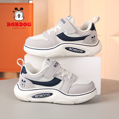 巴布豆男童板鞋2026春秋季新款透气网鞋小学生男孩儿童户外运动鞋