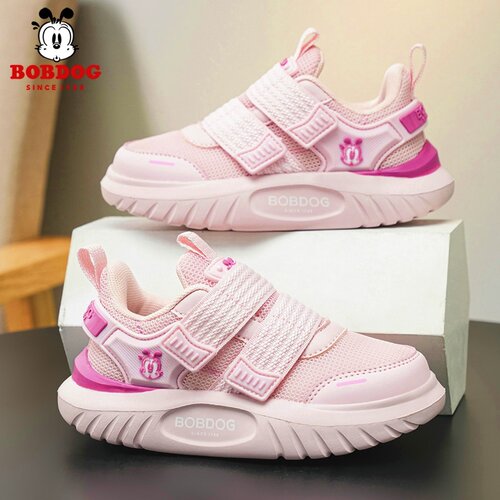 巴布豆童鞋女童运动鞋2026春秋新款透气网鞋女孩子小学生儿童板鞋