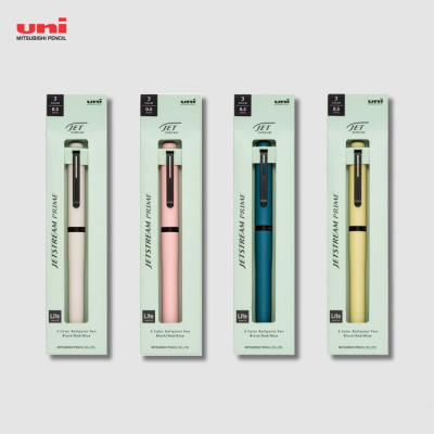 日本Uni 三菱新款jetstream prime 3色金属圆珠笔旋转出芯