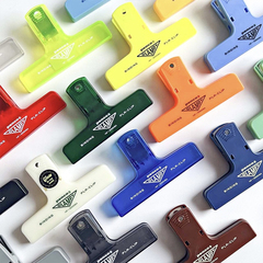 Hightide PENCO手帐夹子CLAMPY彩色塑料票据夹学生试卷夹复古文具