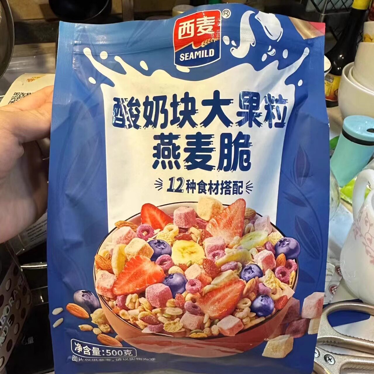 西麦500g/袋酸奶块大果粒