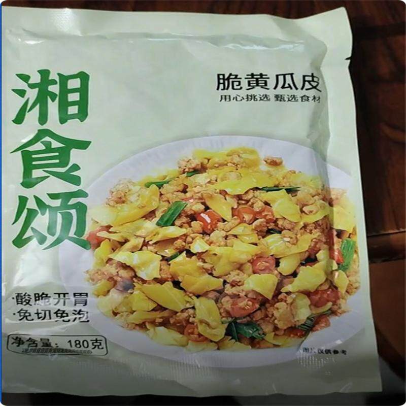 湘食颂脆黄瓜皮180g/袋微酸微辣免切免泡酸脆爽口美味下饭菜