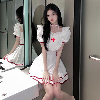 可爱护士小姐姐！纯欲风连衣裙cosplay制服套装万圣节网红主播服