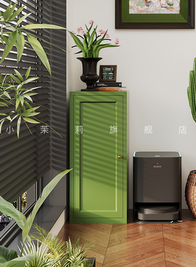 钢制阳台储物收纳柜置物铁皮柜家用中古风小户型组合杂物柜飘窗柜