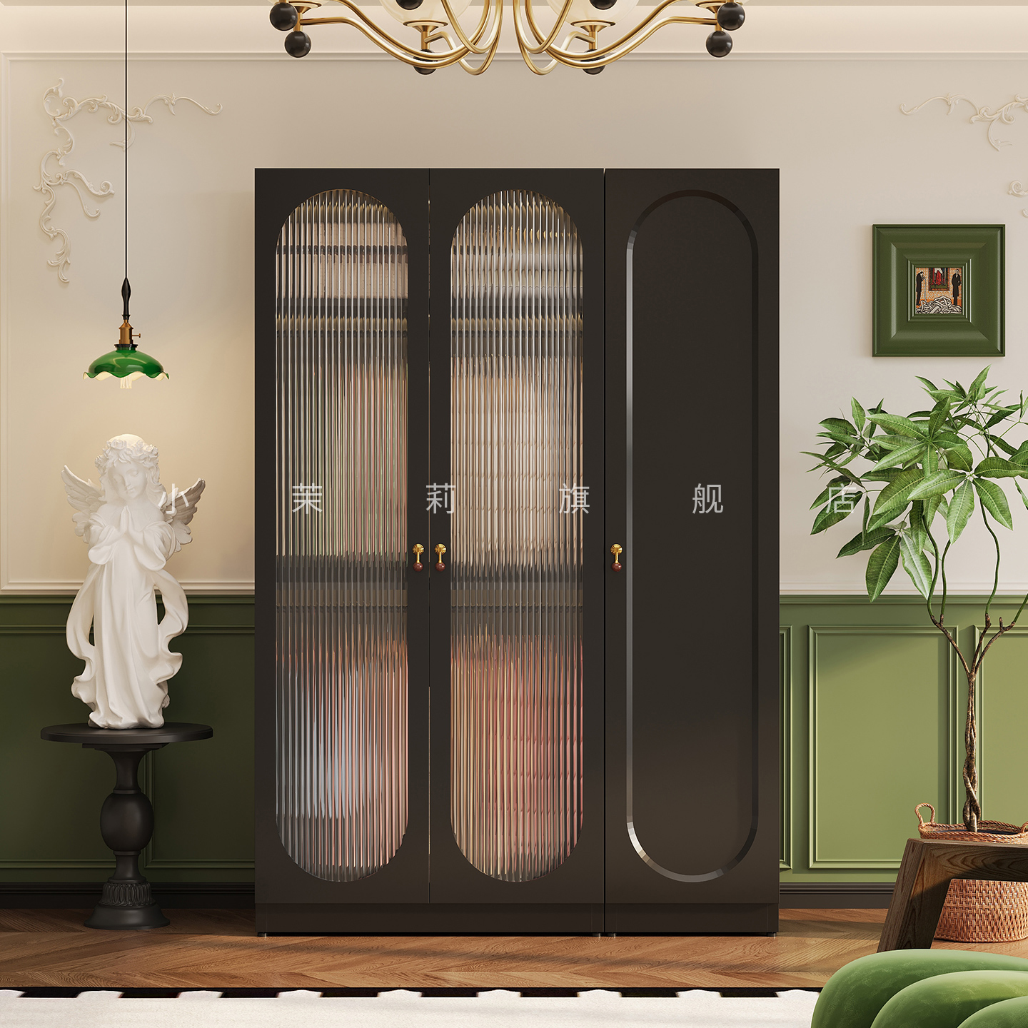 小户型卧室铁皮收纳储物柜