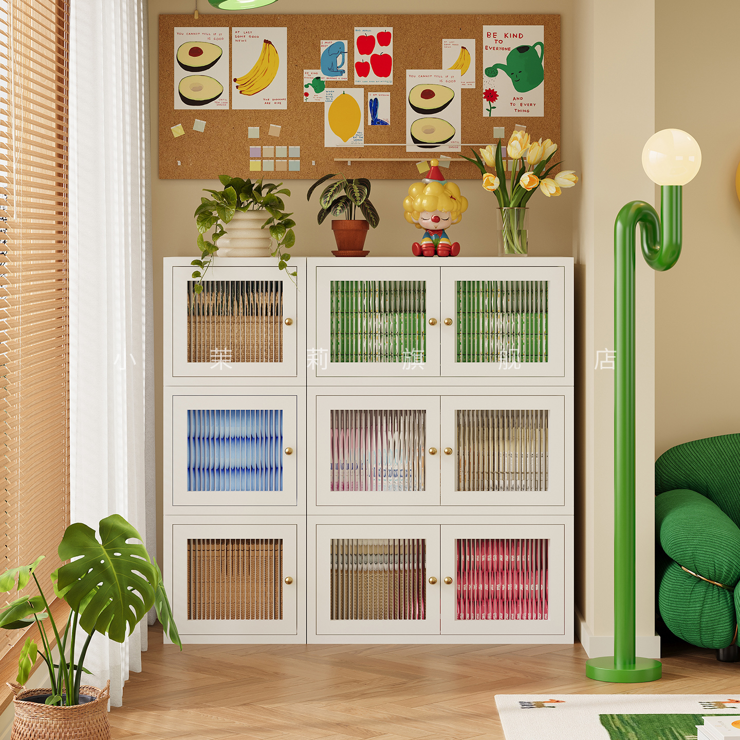 多层储物柜带门组合铁皮柜