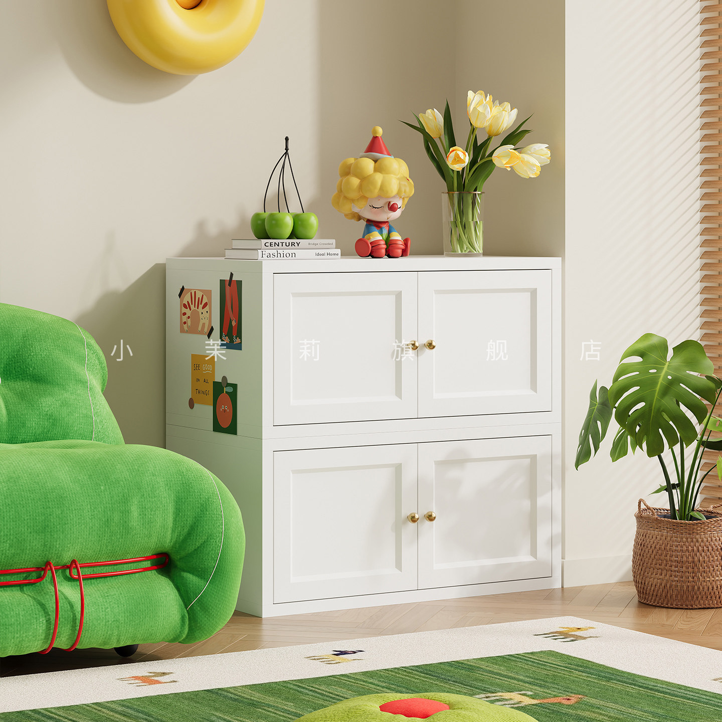 中古风钢制书架客厅省空间创意墙角组合多层书柜靠墙可移动置物柜