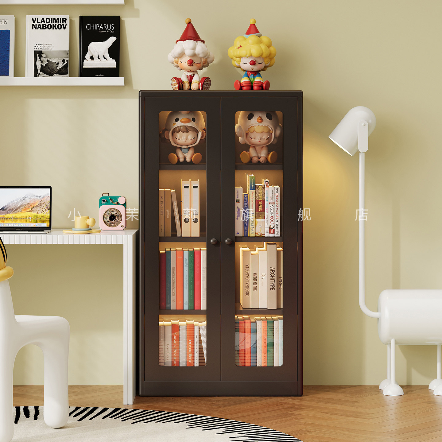 儿童书房书柜书架小户型家用客厅钢制无甲醛落地展示柜学生置物架,住宅家具,儿童书柜,淘宝优惠券,粉丝福利购,淘宝优惠卷