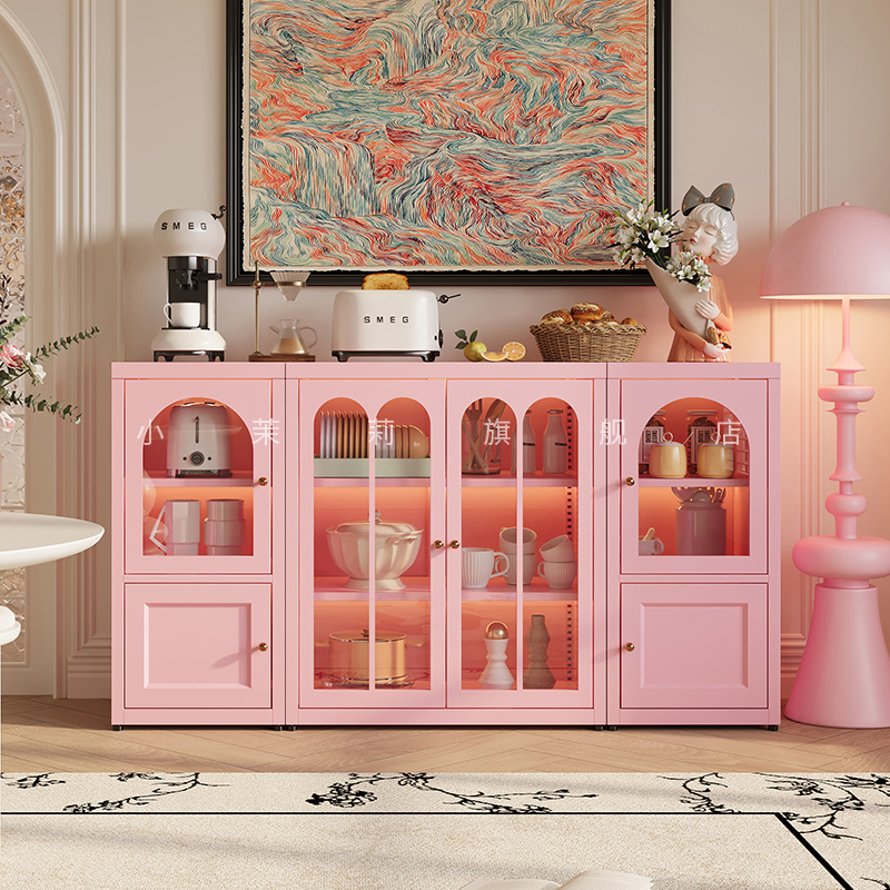 厨房餐厅收纳柜法式风储物茶水柜