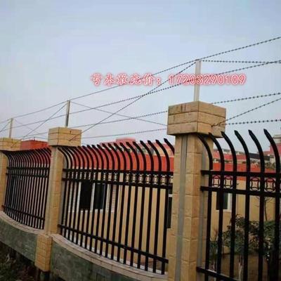 围墙加高刺绳防爬刀片防爬刺网防盗刺绳简易防锈铁丝网围墙防护网