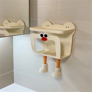 卫生间纸巾架置物架创意厕所湿纸巾收纳盒厨房擦手纸盒挂壁免打孔