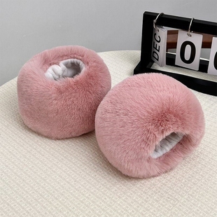 秋冬毛毛袖套腕袖口仿獭兔毛短款皮草兔毛手圈毛绒手环女衣袖保暖