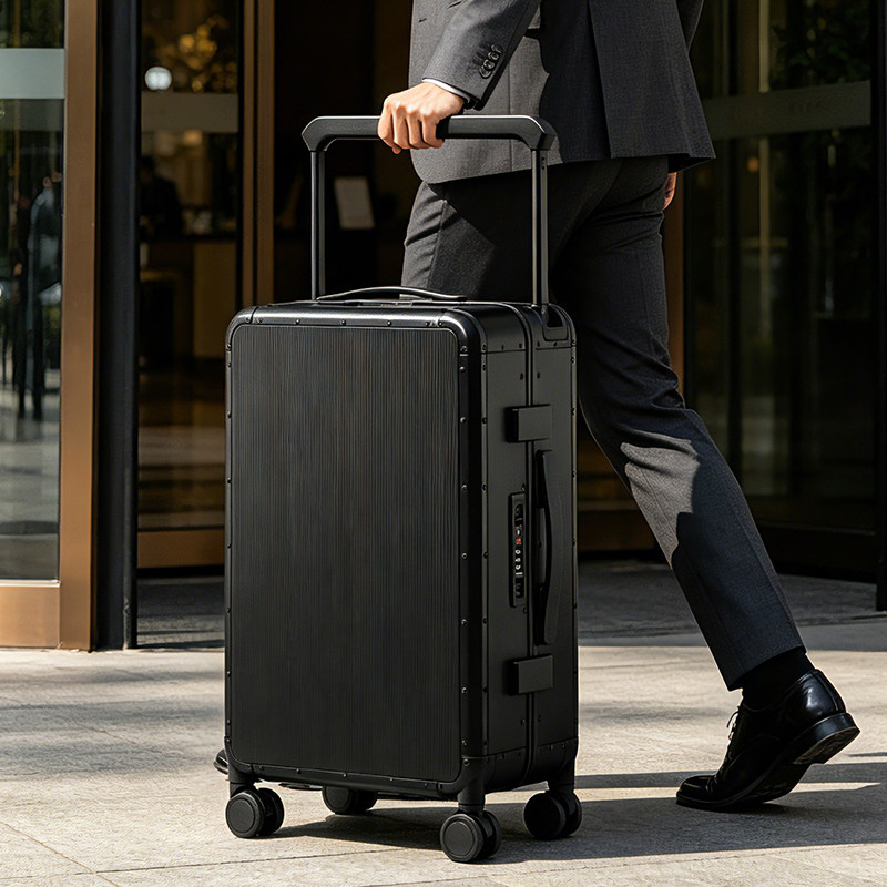 OSDY高端新款全铝镁合金宽拉杆商务出差旅行20寸拉杆箱24寸托运箱