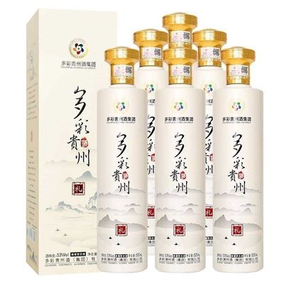 多彩贵州礼酒整箱6瓶×500ml宴席酒白酒53度酱香型礼盒酒送礼酒