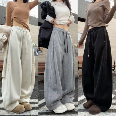 结构弯刀型裁片休闲运动卫裤